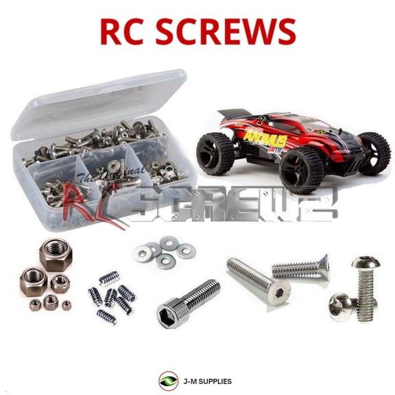 RCScrewZ Stainless Steel Screw Kit helrc008 for Helion RC Animus 18TR RC Car | SET