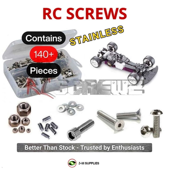 RCScrewZ Stainless Steel Screw Kit hpi009 for HPI Racing Super Nitro RS4 RC Car | SET