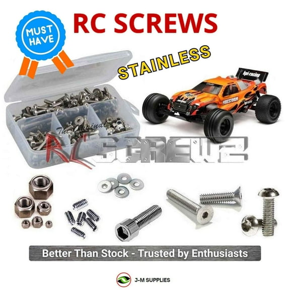 RCScrewZ Stainless Steel Screw Kit hpi036 for HPI Racing Firestorm 10T Nitro Truck (#10510) | SET