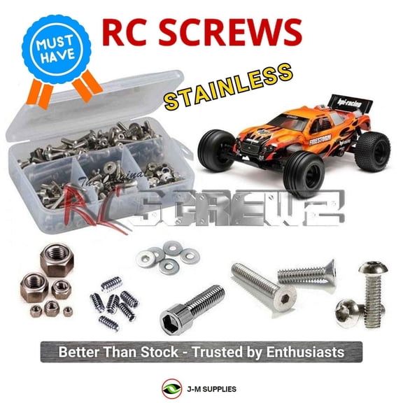 RCScrewZ Stainless Steel Screw Kit hpi036 for HPI Racing Firestorm 10T Nitro Truck (#10510) | SET