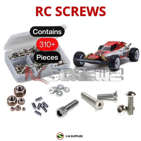 RCScrewZ Stainless Steel Screw Kit kyo186 for Kyosho Turbo Optima/Gold (#30619) RC Buggy Racer | SET