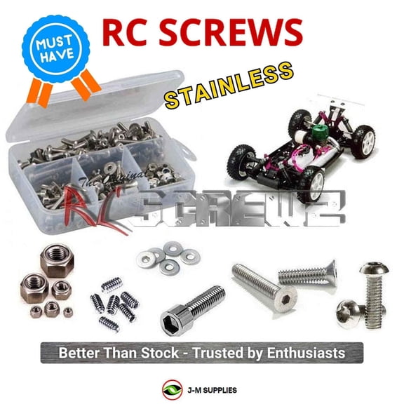 RCScrewZ Stainless Steel Screw Kit mug005 for Mugen Seiki MBX4 RR RC Car | SET