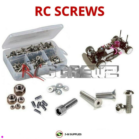 RCScrewZ Stainless Steel Screw Kit mug006 for Mugen Seiki MTX-2 / Pro (#T0001/T0002/T0010) | SET