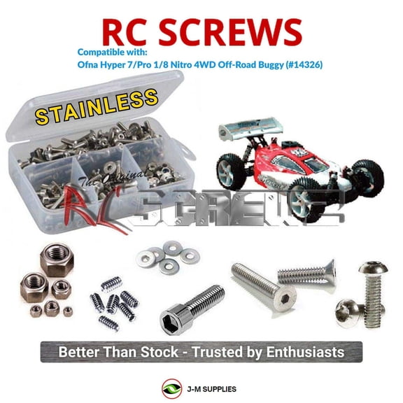 RCScrewZ Stainless Steel Screw Kit ofn003 for Ofna Hyper 7 RTR/Pro RC Car | SET