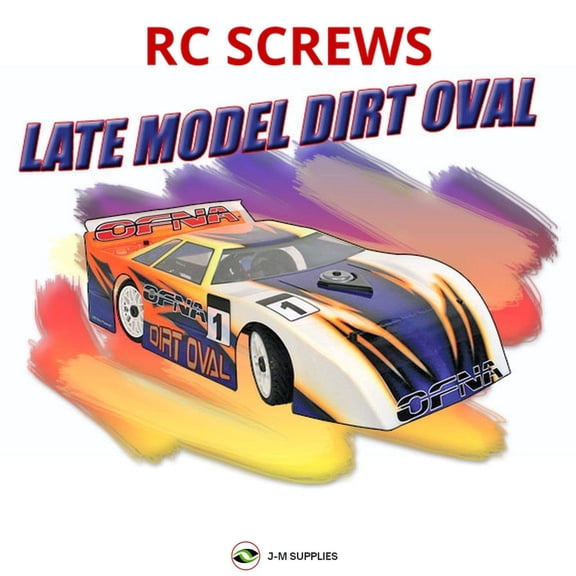 RCScrewZ Stainless Steel Screw Kit ofn047 for Ofna Late Model Dirt Oval RC Car | SET