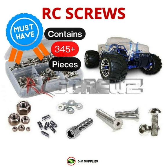 RCScrewZ Stainless Steel Screw Kit rcr001 for RedCat Racing 1/5th Rampage Monster Truck | SET
