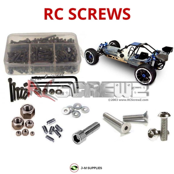 RCScrewZ Stainless Steel Screw Kit rcr006 for RedCat Racing Dune Runner 2wd 1/5 RC Car | SET