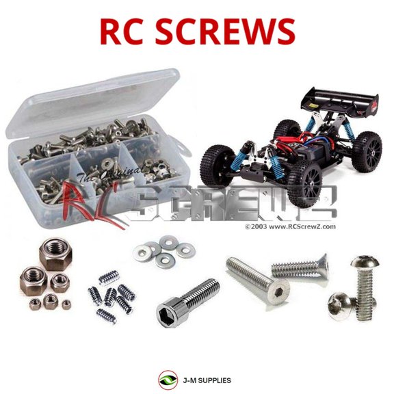 RCScrewZ Stainless Steel Screw Kit rcr041 for RedCat Racing Hurricane XTE RC Car | SET