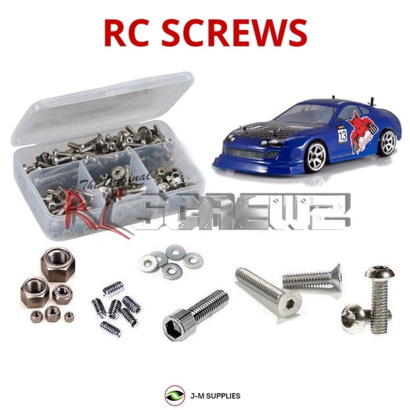 RCScrewZ Stainless Steel Screw Kit rcr059 for RedCat Thunder Drift 1/10th RC Car | SET