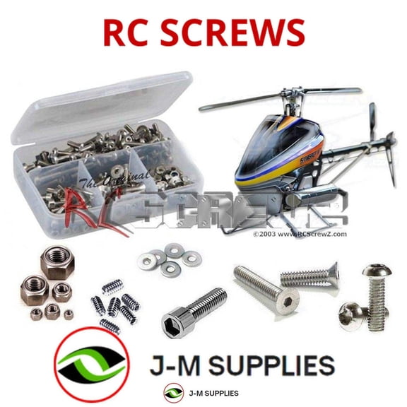 RCScrewZ Stainless Steel Screw Kit syn004 for Synergy N7 RC Helicopter | SET
