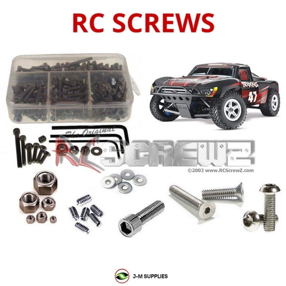 RCScrewZ Stainless Steel Screw Kit tra035 for Traxxas Slayer C.O.R.R. Nitro RC Car | SET