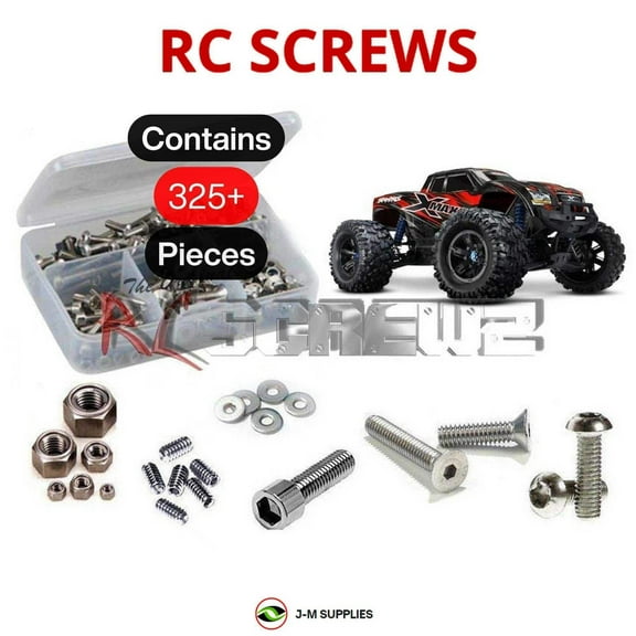 RCScrewZ Stainless Steel Screw Kit tra076 for Traxxas X-Maxx 4x4 TSM (#77076-3) | SET