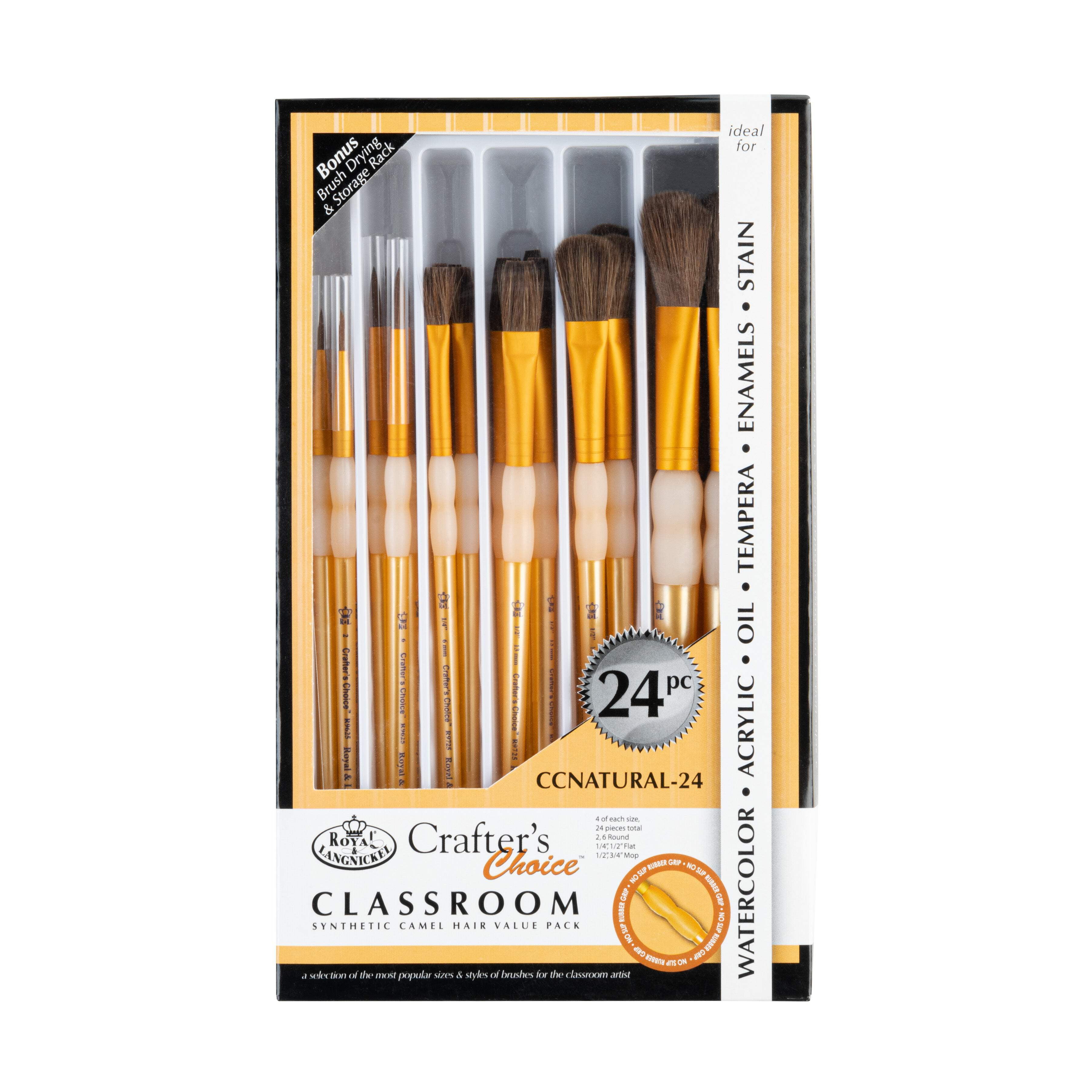Royal & Langnickel 24pc Crafter's Choice™ Natural Hair