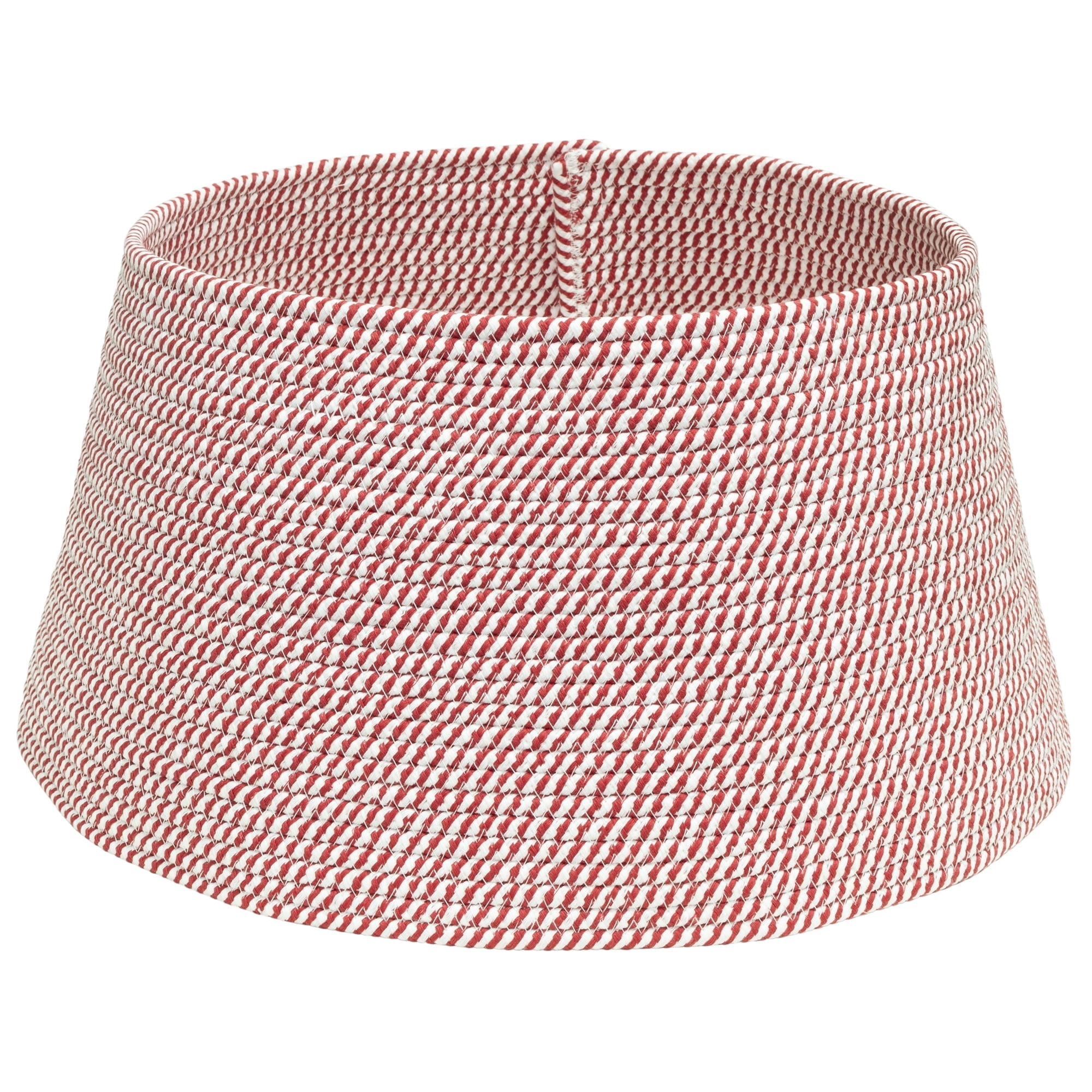 Rope Christmas Tree Collar, Red and White, 22", by Holiday Time
