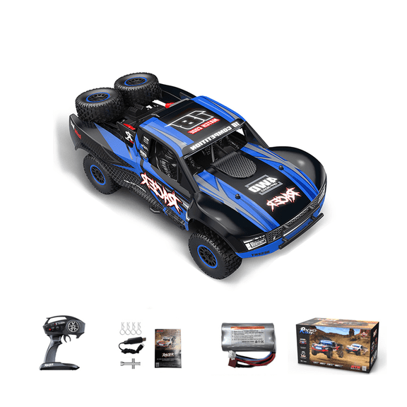 RD12 1/12 4WD RC Drift Car, Full-Proportional Brushed RTR with Gyro Stabilization, 7-Color LED Lights, Cruise Control, High-Speed Remote Control Car(Blue)