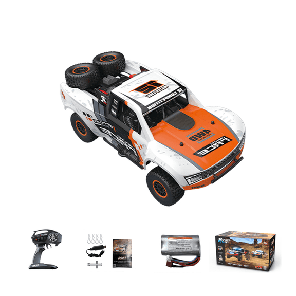 RD12 1/12 Scale Mini RC Drift Car, 2.4G 4WD Full-Proportional Brushed Remote Control Drift Racing Car with Gyroscope Stabilization & 7-Color LED Lights for Adults - RTR