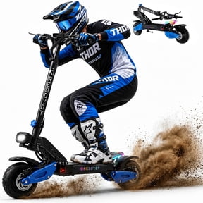 RD2 Electric Scooter for Adult, 3600W Dual Motor, Max Speed 45MPH, 50 Miles Long Range, 10.5" Off-Road Tires, Foldable E Scooter with App & NFC