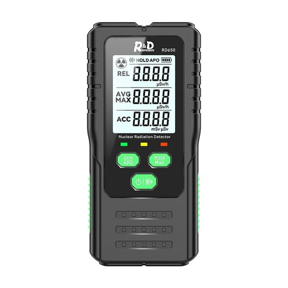 RD650 Geiger Counter Nuclear Radiation Detector X-Ray -Ray -Ray Radioactivity Tester Detector Personal Dosimeter
