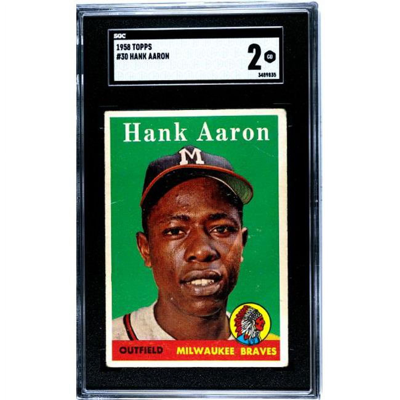 topps #30 Hank Aaron 野球カード Hank Aaron 1958 Topps #30
