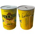 thumbnail image 1 of RDB Holdings & Consulting CTBL-041038 Arnold Palmer Vintage Pennzoil 10W-40 Motor Oil Can Coin Bank - Like - Full Size, 1 of 1