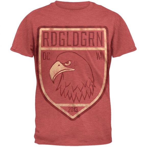 RDGLDGRN Men's Eagle Shield Slim Fit T-shirt X-Large Heather