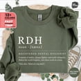 thumbnail image 1 of RDH Definition Sweatshirt, Registered Dental Hygienist Hoodie, RDH Sweater, Dental Squad Top Gift, Medical Profession Sweatshirt SWEATSHIRT All Size S-5XL, 1 of 5