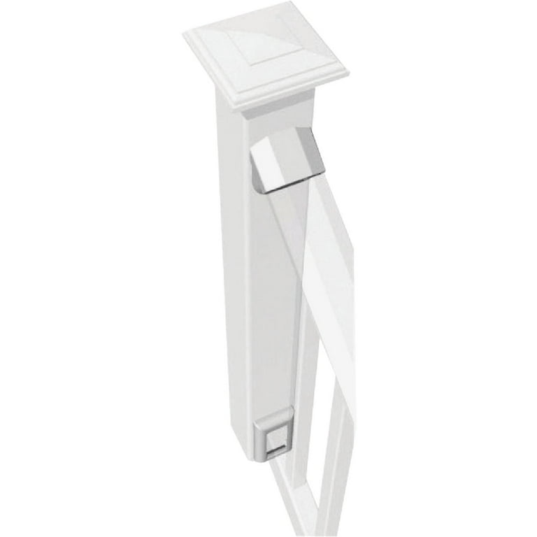 RDI Original Rail White Vinyl Stair Mounting Bracket Kit (2-Pair)