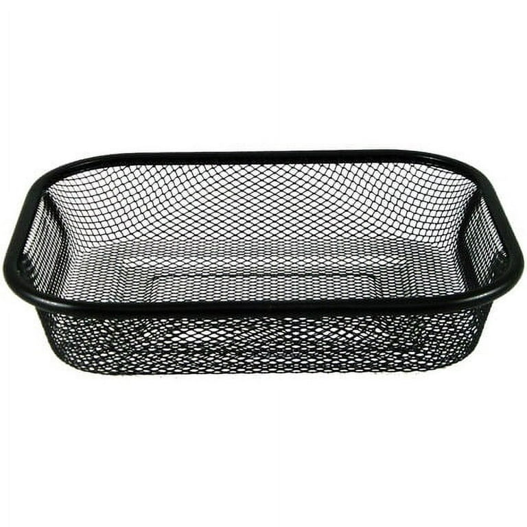 RDI Square Wire Basket Organizer - Lightweight, Durable, Bend Resistant - Black - Wire - 12 / Carton RDI Square Wire Basket Organizer - Lightweight, Durable, Bend Resistant - Black - Wire - 12 / Carton