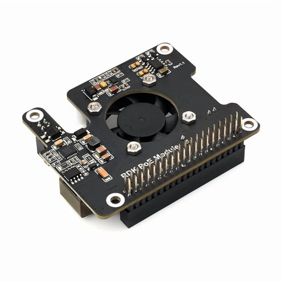 RDK X5 PoE Module Power over Ethernet Expansion Board IEEE 802.3af/At Onboard Cooling Fan for D-Robotics RDK X5