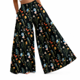 thumbnail image 1 of RDKTPXZ Women's Floral Palazzo Wide Leg Pants Elastic Waist, 1 Pack （S-XXL）, 1 of 5