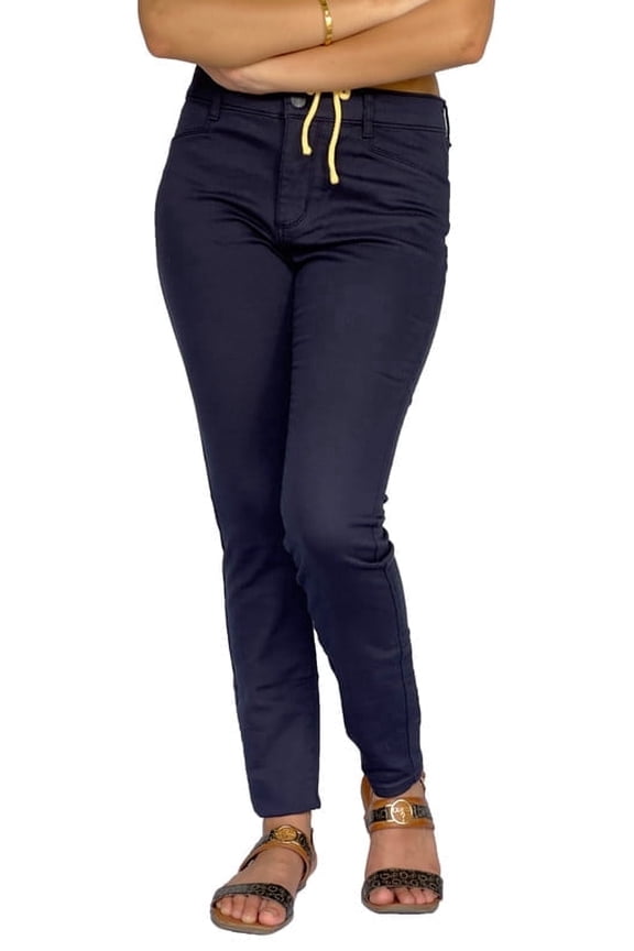 RDL Stretch Cotton Chino Pants for Women - Straight Leg Slim Fit Womens Chinos for Casual Wear