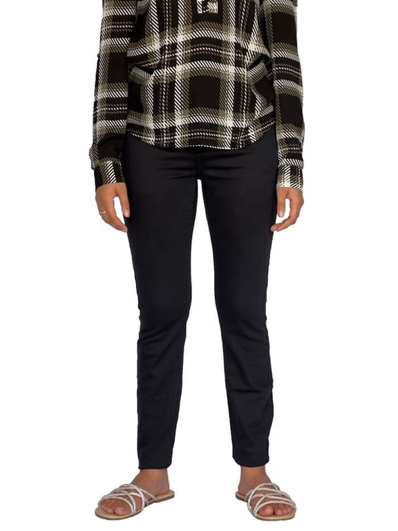 RDL Stretch Cotton Chino Pants for Women - Straight Leg Slim Fit Womens Chinos for Casual Wear