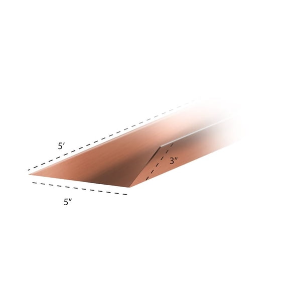 RDP 110 Copper Angle Flashing (10 Piece Bundle) (3 x 5 x 5')