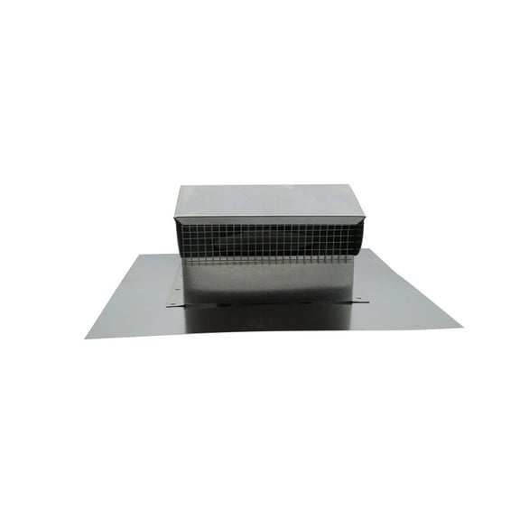 RDP Rooftop Exhaust Vent Cap with Damper (4 Inch, Galvanized)