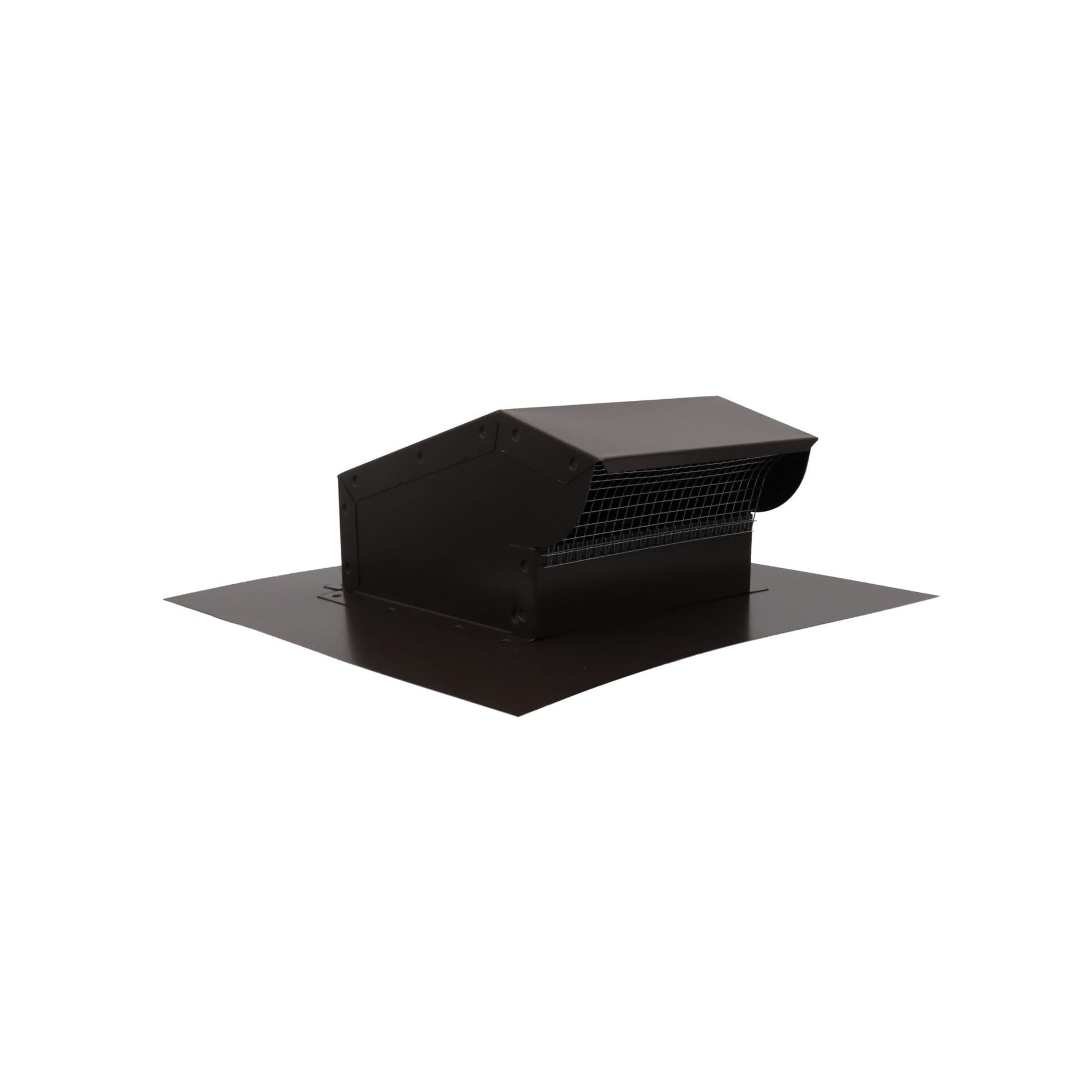 RDP Rooftop Exhaust Vent Cap with Damper (6 Inch, Brown)