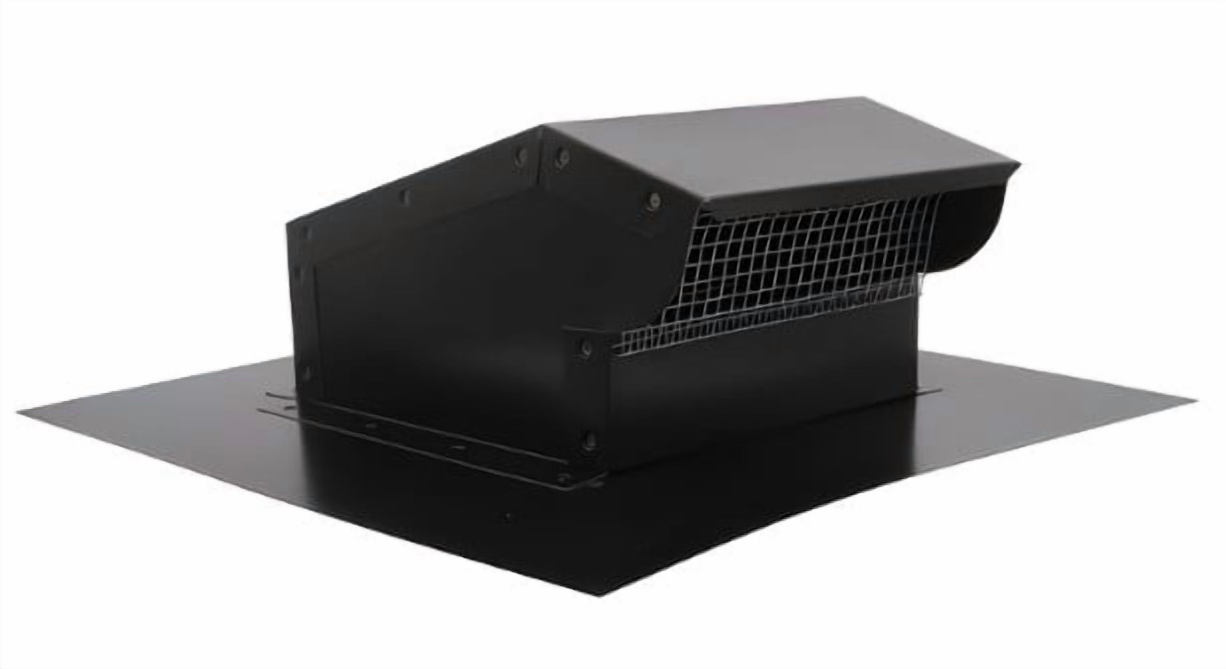 RDP 8" Rooftop Exhaust Vent Cap with Damper (Black)