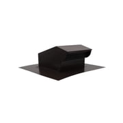 RDP Rooftop Exhaust Vent Cap with Damper 8 Inch, Brown