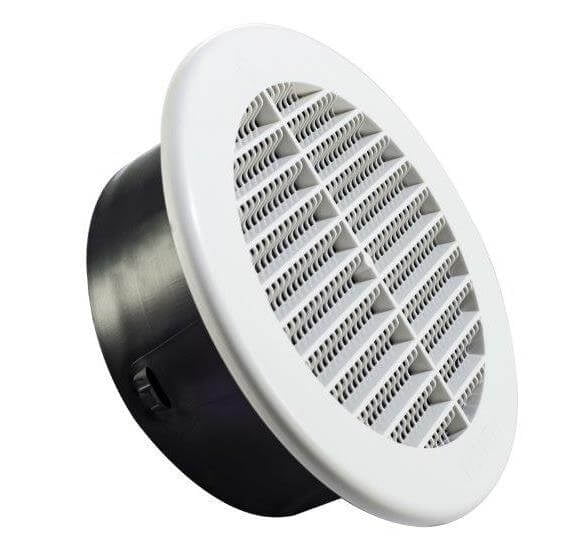 FAMCO Round Plastic Soffit/Under Eave Vent (6 in.) (White)