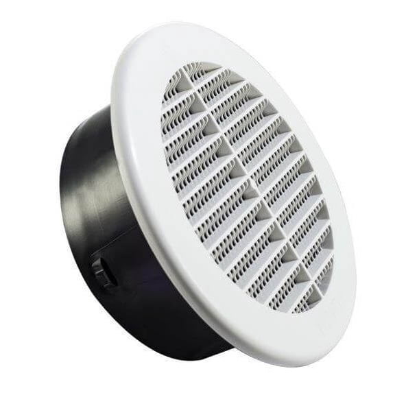 FAMCO Round Plastic Soffit/Under Eave Vent (6 in.) (White)