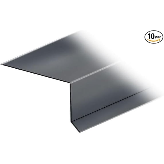 RDP Standard Drip Edge (10 Piece Bundle) (1.5" x 1.5" x 5', Black)
