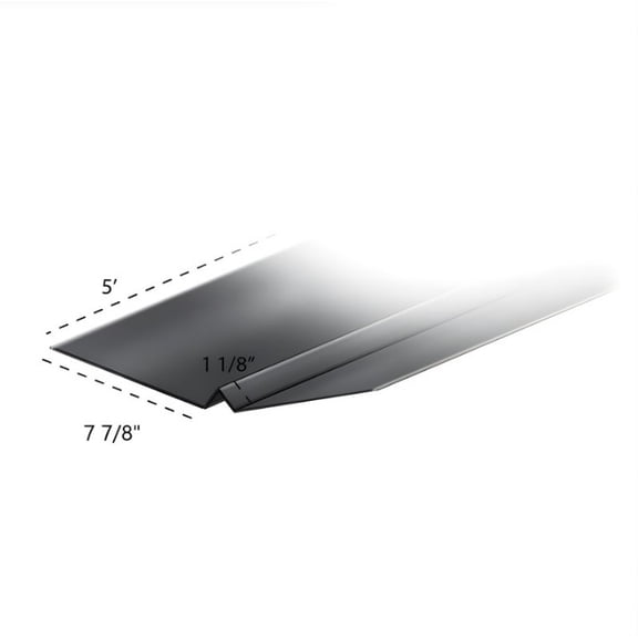 RDP 24" x 5' W-Valley Flashing (10 Piece Bundle) (Black)