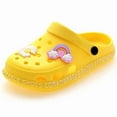 thumbnail image 1 of RDRKR Boys Girls Kids Cartoon Cute Garden Clogs Children Slippers Water Beach  Indoor Outdoor Yellow Size 10.5, 1 of 3