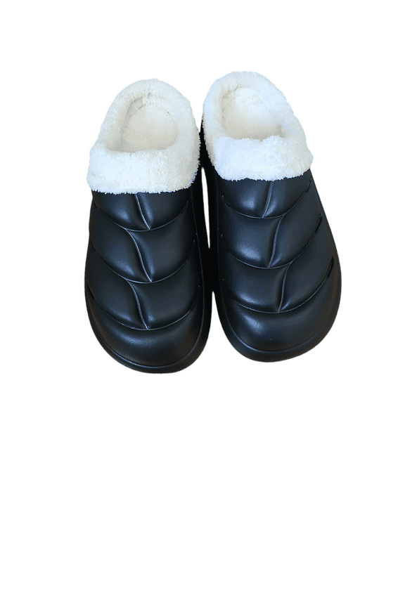 EVA Clogs Chunky, Mid Heel Closed Toe Black, Size 42/43 EU, Men's 9/10 US