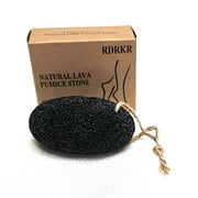 RDRKR Pumice Stone Foot and Hand Scrubber - Natural Lava Stone for Callus Remover, Foot Exfoliation, Hand Scrub, Pedicure Tool, Dry Skin Remover, Promote Healthy Foot and Hand Care (Black)