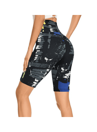 Women's Tie Dye Workout Shorts, Teen Girls High Waist Gradient Yoga Pants  Tummy Control Athletic Gym Sporty Boyshorts : : Clothing, Shoes &  Accessories