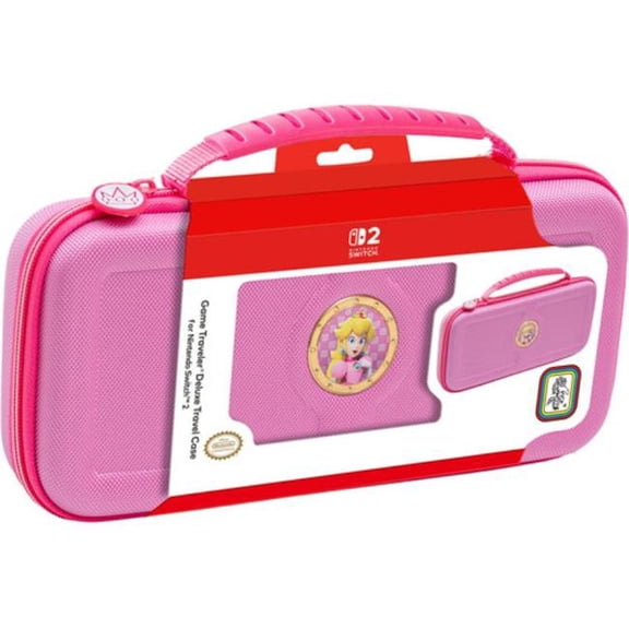 RDS 663293113507 Game Traveler Deluxe Travel Case for Nintendo Switch, Princess Peach Design