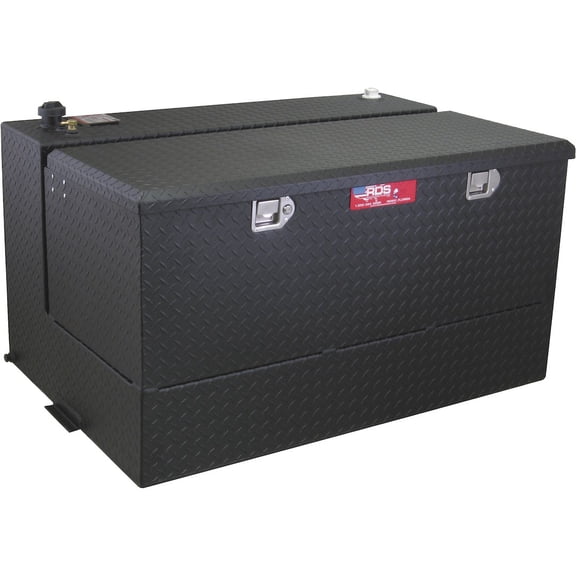 RDS 95 Gallon Fuel Transfer Tank and Toolbox Combo, Black