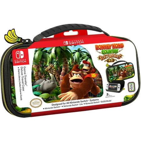 RDS Industries - Nintendo Switch Game Traveler Deluxe Donkey Kong Country Returns Case - Black