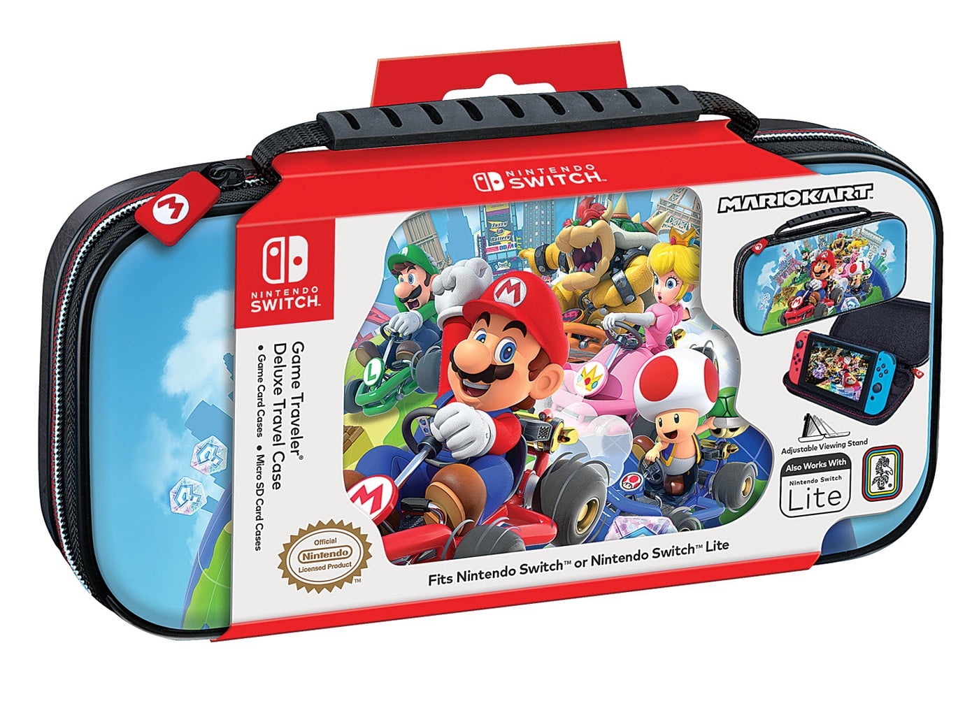 RDS Industries - Mario Kart Edition, Nintendo Switch, Game Traveler Deluxe  Video Game Travel Carrying Case