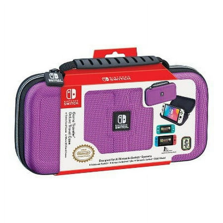 RDS Industries - Game Traveler Deluxe Travel Case for Nintendo Switch - Purple